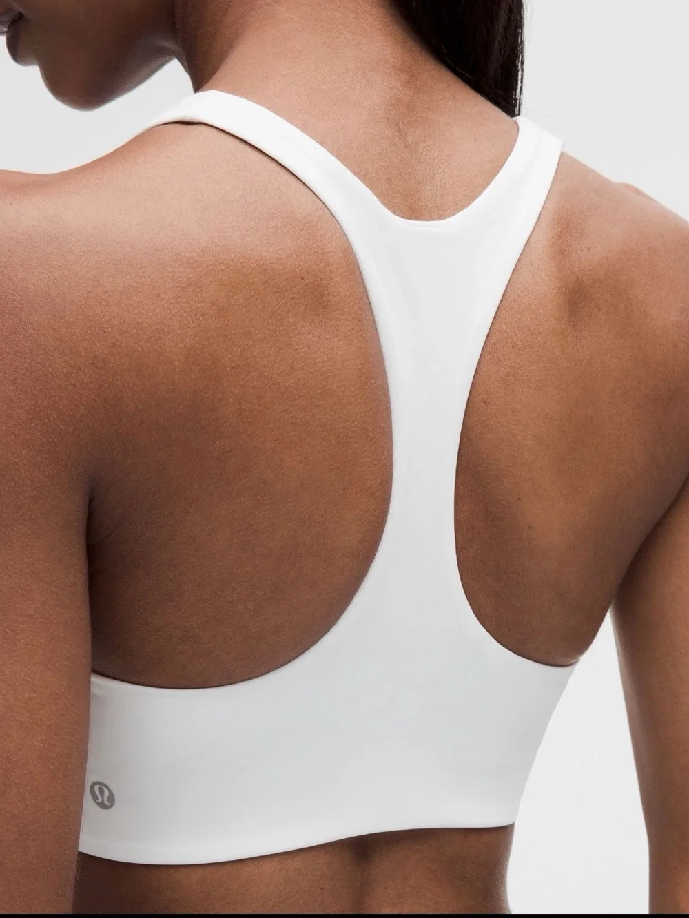 lululemon athletica White Racerback Sports Bra